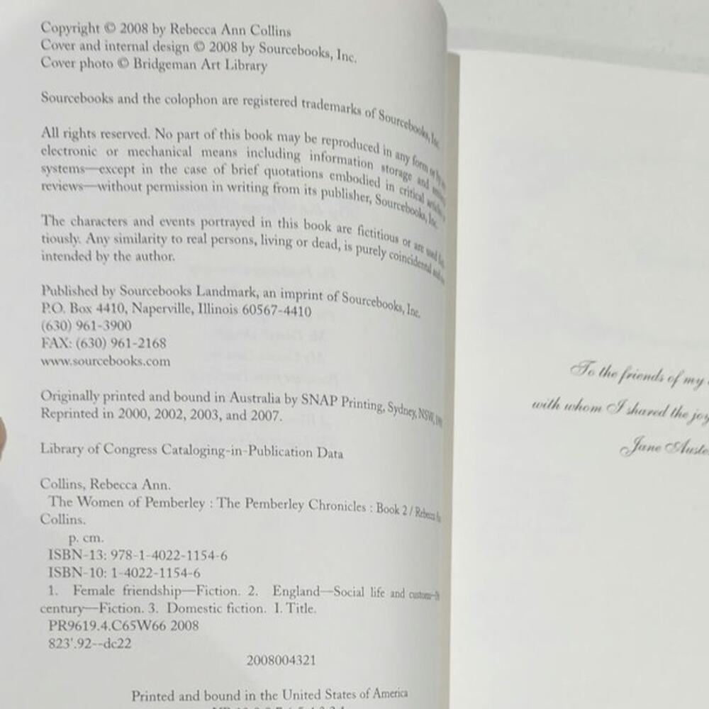The Women of Pemberley Rebecca Ann Collins Paperback Book - Picture 4 of 6
